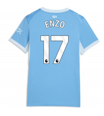Manchester City Enzo Fernandez #17 Hjemmebanetrøje Dame 2026-27 Kortærmet Manchester City Enzo Fernandez #17 Hjemmebanetrøje Dame 2026-27 Kortærmet